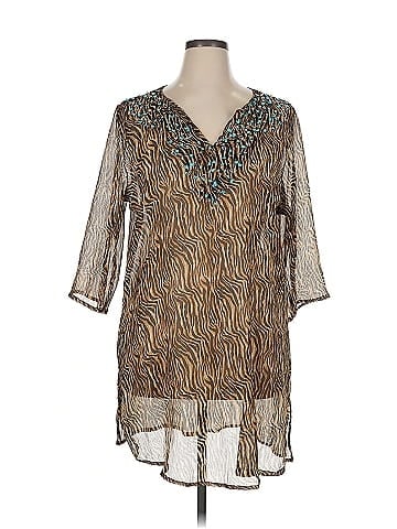 CZ Cover-Ups 3/4 Sleeve Blouse (view 1)