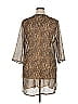 CZ Cover-Ups 100% Polyester Brown 3/4 Sleeve Blouse Size XL - photo 2