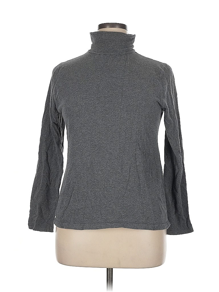 Pre-owned Madison Long Sleeve Turtleneck In Gray