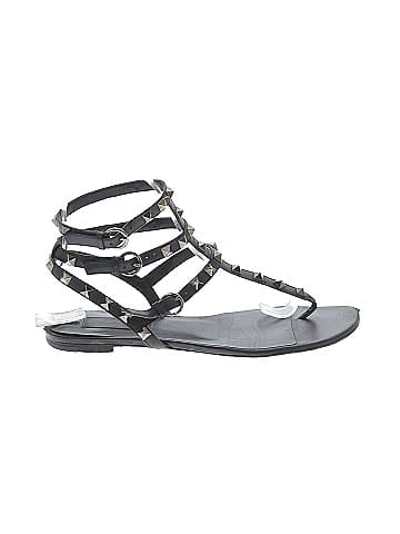 Valentino Garavani Rockstud Leather Sandals (view 1)