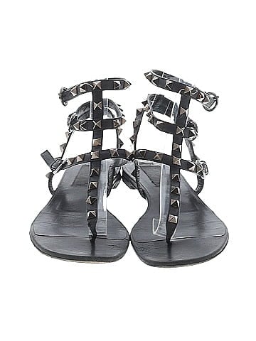 Valentino Garavani Rockstud Leather Sandals (view 2)