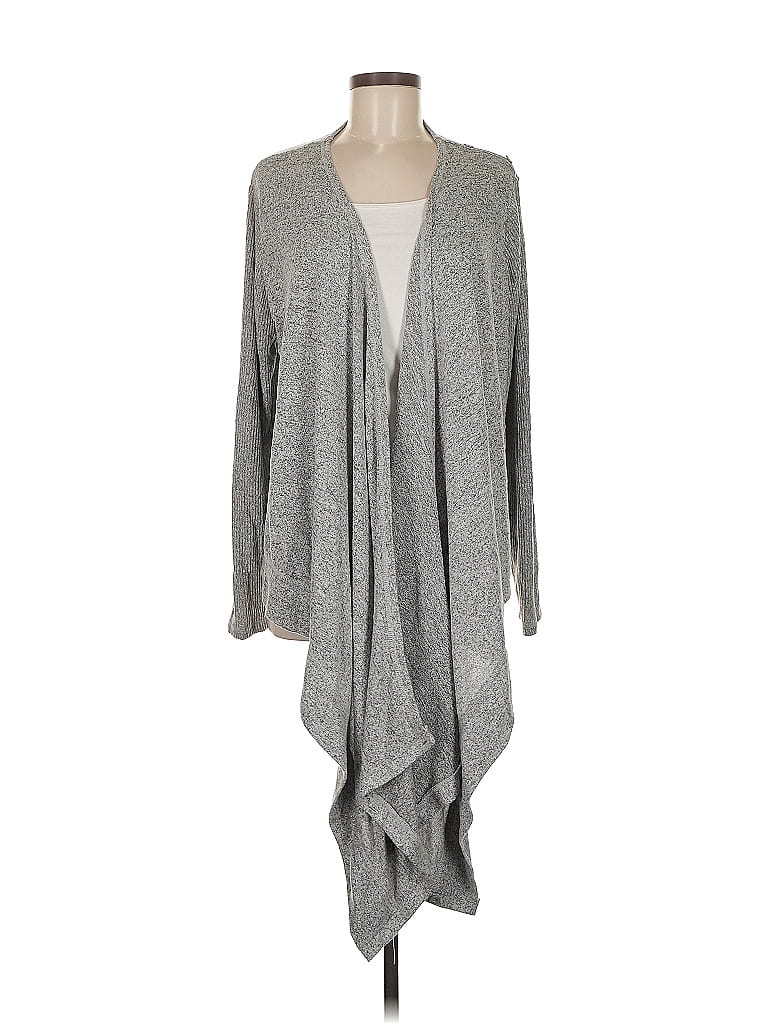 Pre-owned Karen Neuburger Collection Cardigan Sweater In Gray