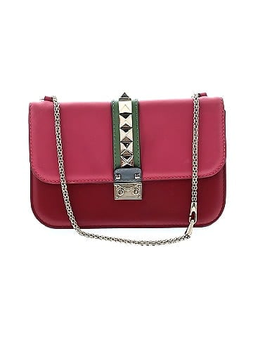 Valentino Garavani Leather Glam Lock Shoulder Bag (view 1)
