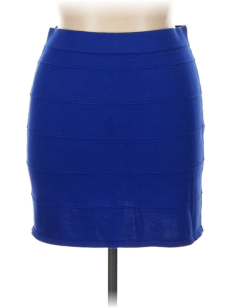 Pre-owned Xhilaration Casual Skirt In Blue