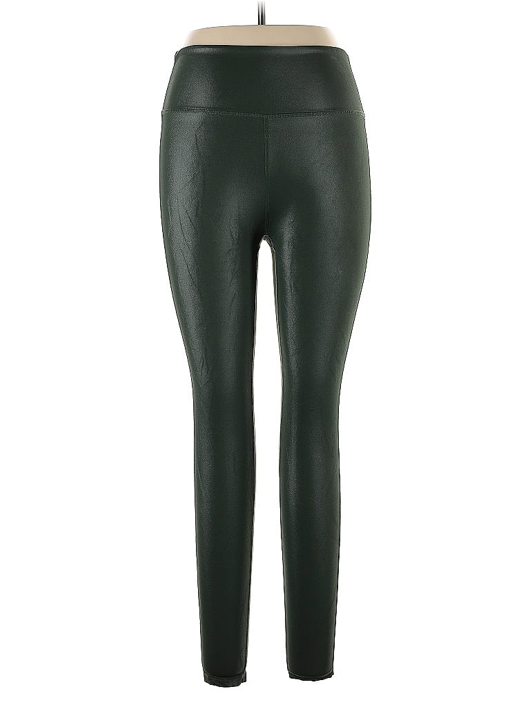 Pre-owned Peach Leggings In Green