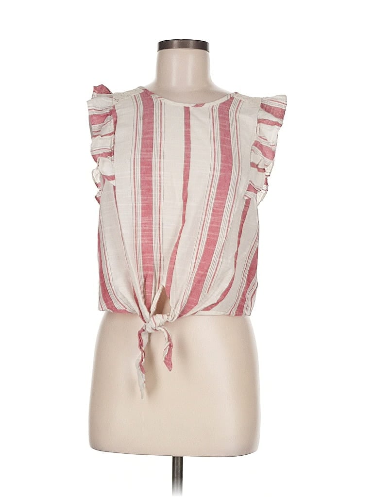 Pre-owned Love J Sleeveless Blouse In Pink