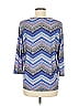 Laura Ashley Blue 3/4 Sleeve Blouse Size M - photo 2