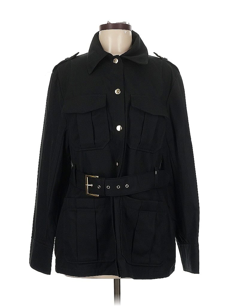 Pre-owned H&m Coat In Black