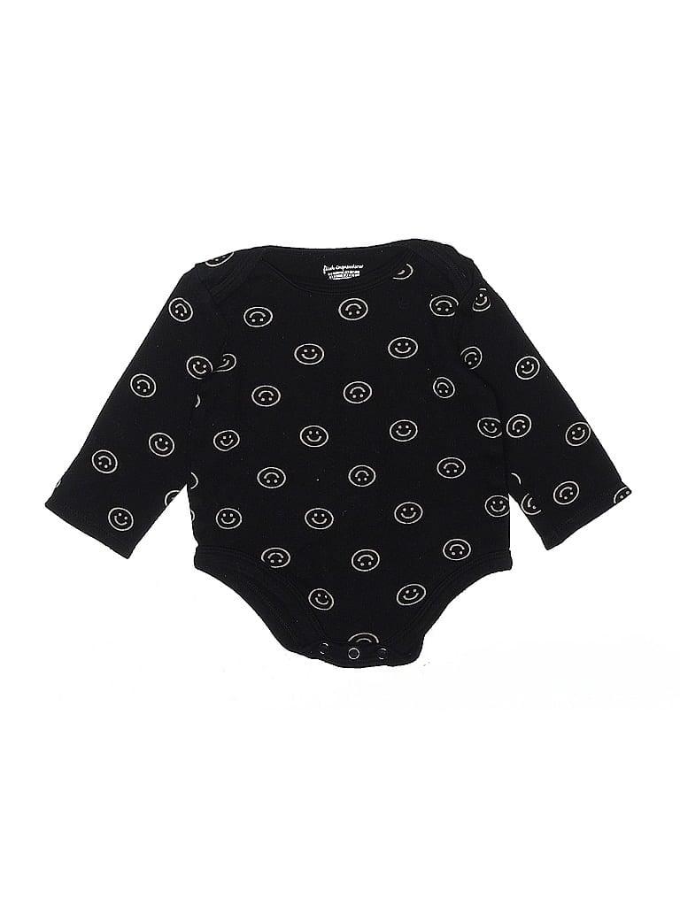 Click to view more detailed imagery on our partner's website Pre-owned First Impressions Babies' Long Sleeve Onesie In Black