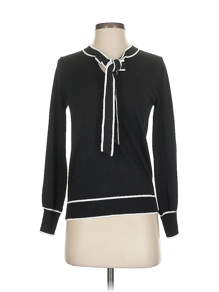 Pre-owned Adrianna Papell Pullover Sweater In Black