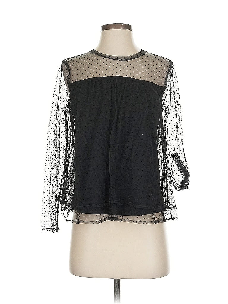 BANANA REPUBLIC Pre-owned Long Sleeve Blouse In Black