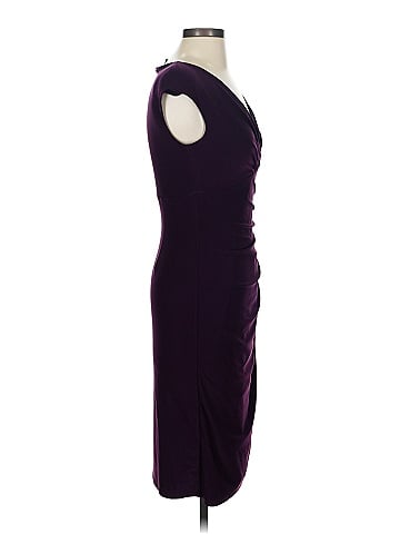 Lauren by Ralph Lauren Solid Purple Cocktail Dress Size 2