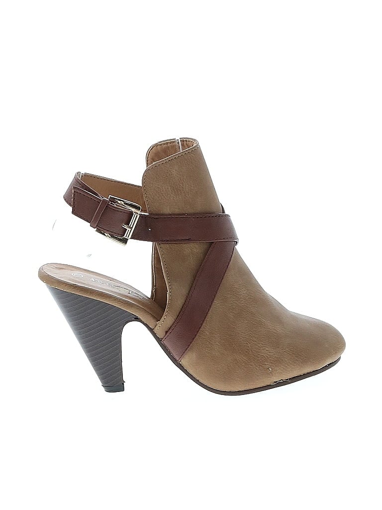 Pre-owned Ashley Blue Mule/clog In Brown