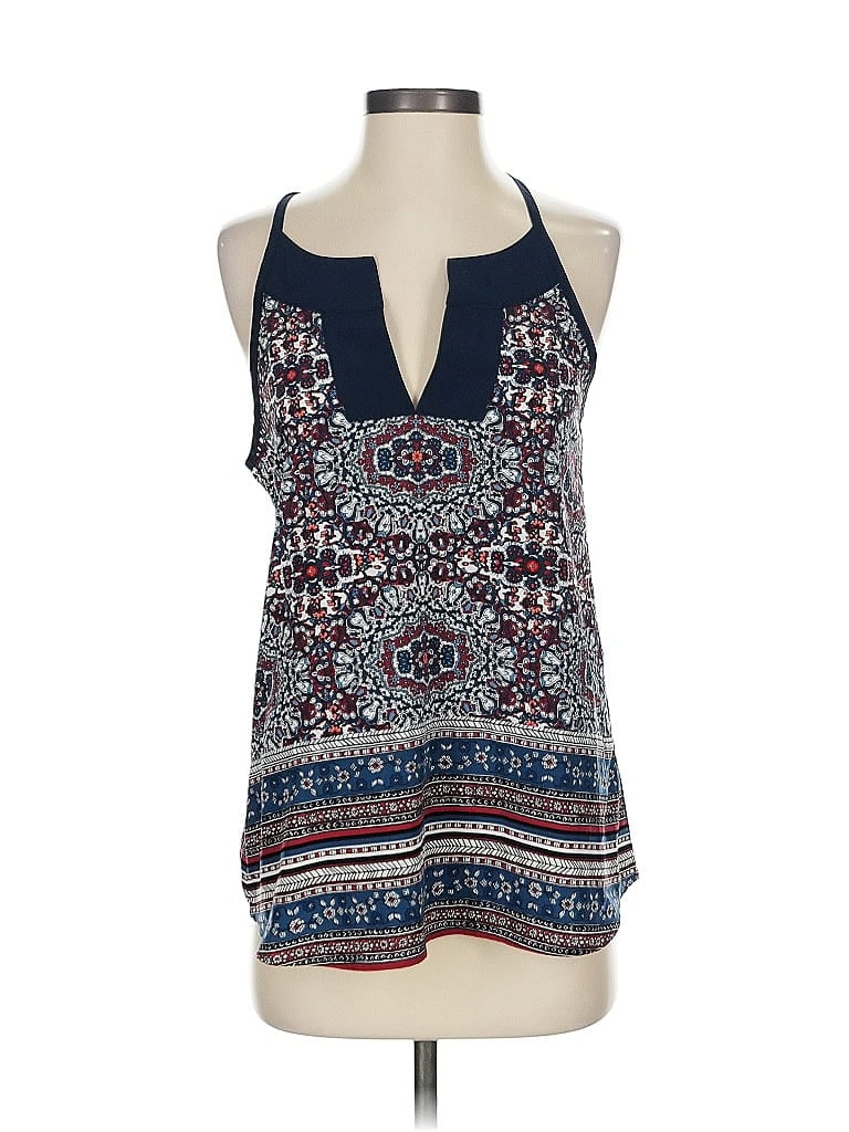 Pre-owned Athleta Sleeveless Blouse In Blue