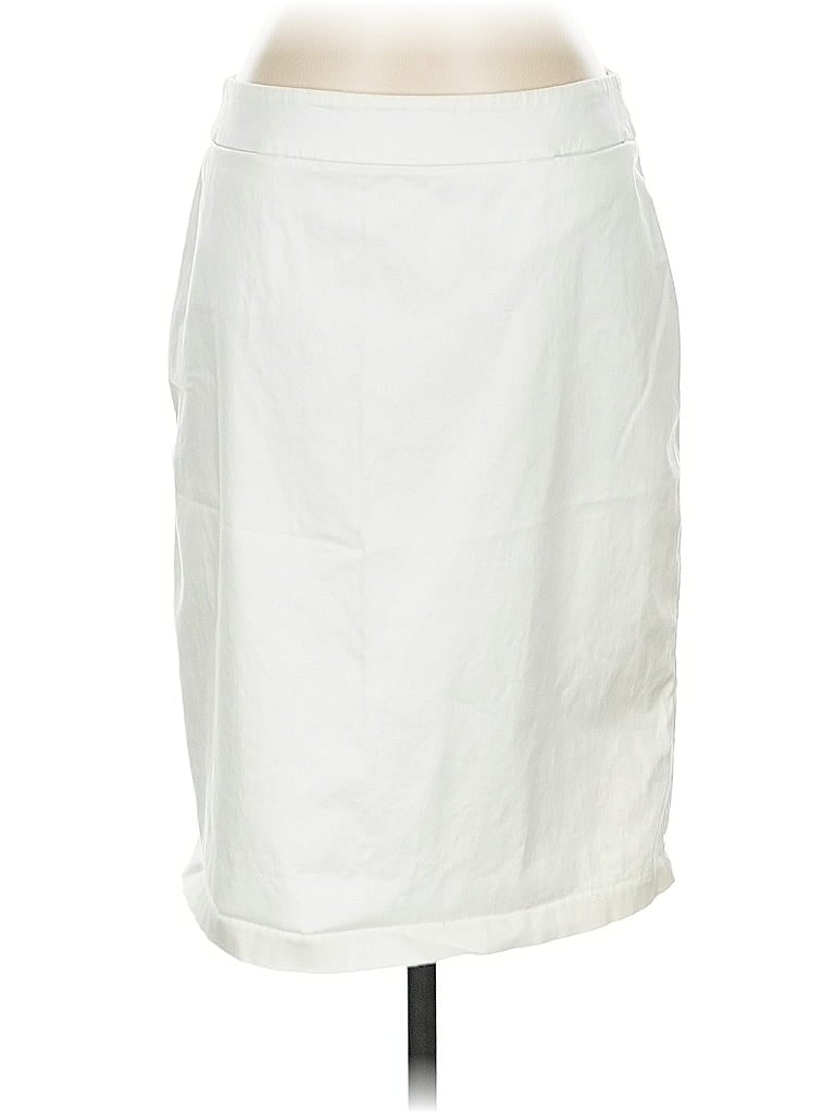 Pre-owned New York And Company Formal Skirt In White