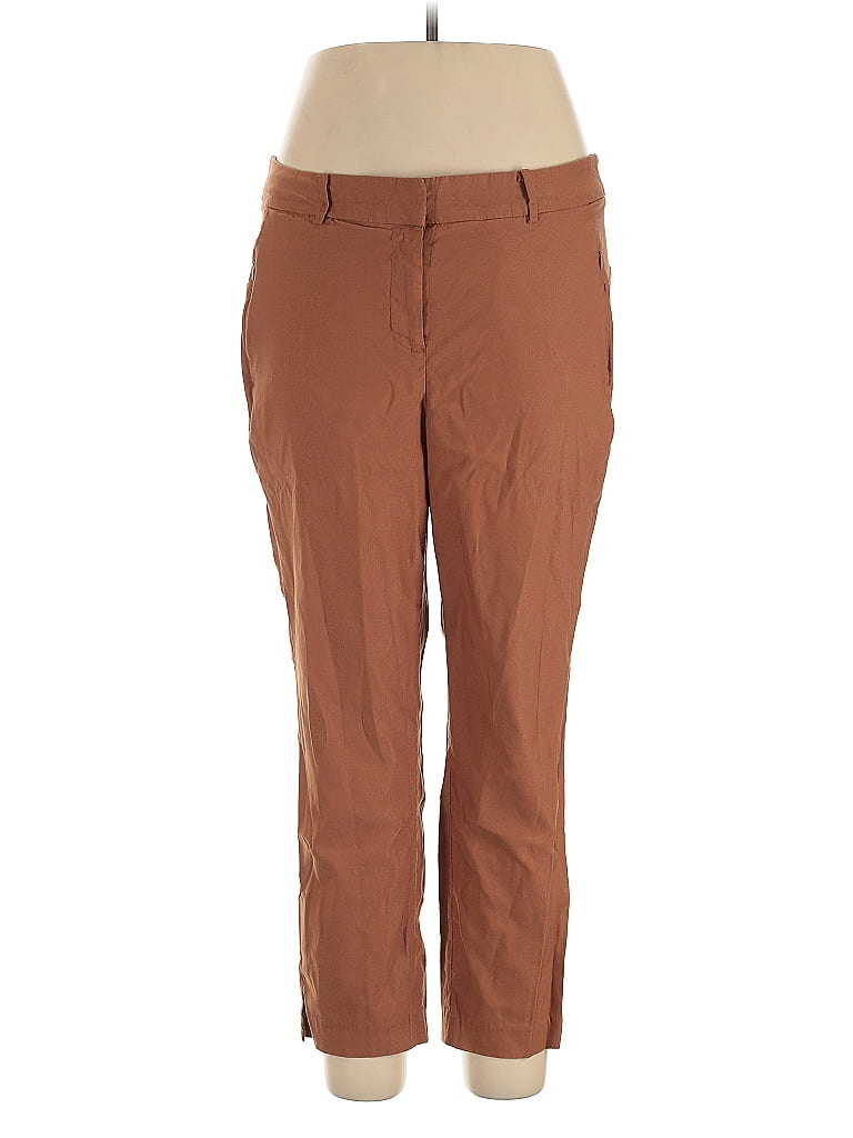 Pantalon Capri Lane Bryant Taille 24W Marron - Neuf Avec Étiquettes Mais Petit Défaut