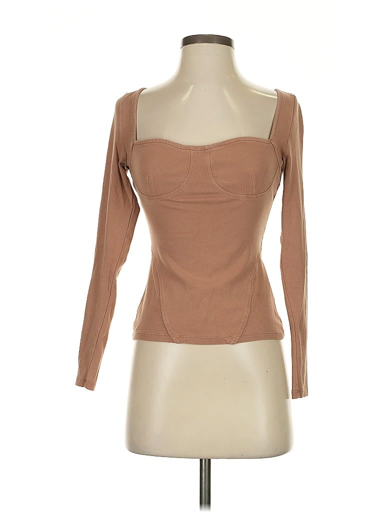 Pre-owned Future Collective 3/4 Sleeve T-shirt In Brown