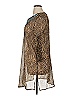 CZ Cover-Ups 100% Polyester Brown 3/4 Sleeve Blouse Size XL - photo 4
