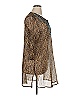 CZ Cover-Ups 100% Polyester Brown 3/4 Sleeve Blouse Size XL - photo 3
