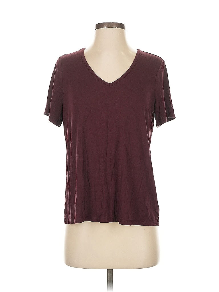 Pre-owned Old Navy Short Sleeve T-shirt In Burgundy