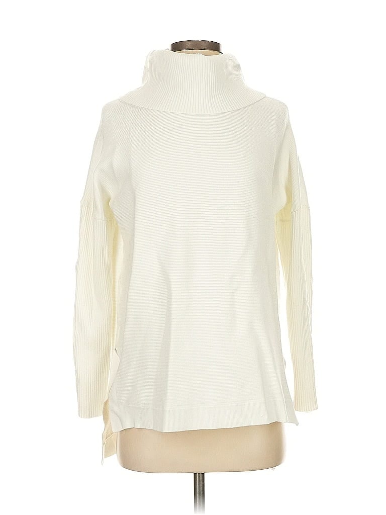 Pre-owned Unbranded Turtleneck Sweater In White