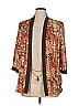 R&M Richards Print Brown Blazer Size 14 - photo 1
