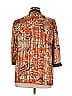 R&M Richards Print Brown Blazer Size 14 - photo 2