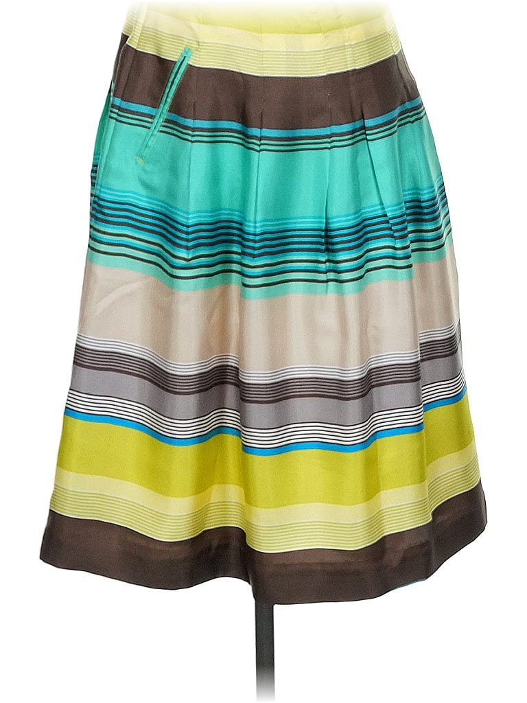 Click to view more detailed imagery on our partner's website Pre-owned Banana Republic Silk Skirt In Green