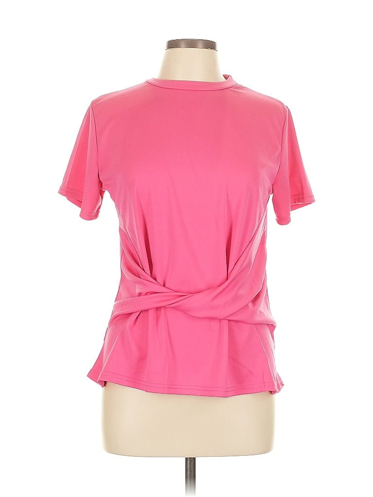 Pre-owned Unbranded Short Sleeve T-shirt In Pink