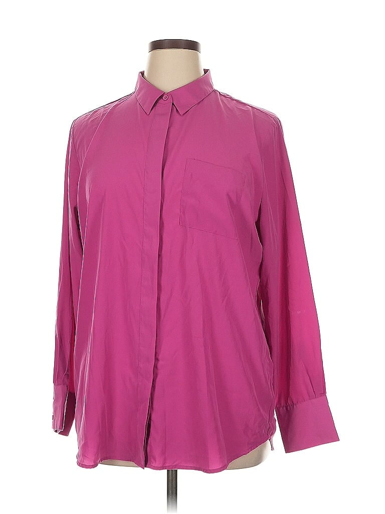 Pre-owned Nine West 3/4 Sleeve Blouse In Pink
