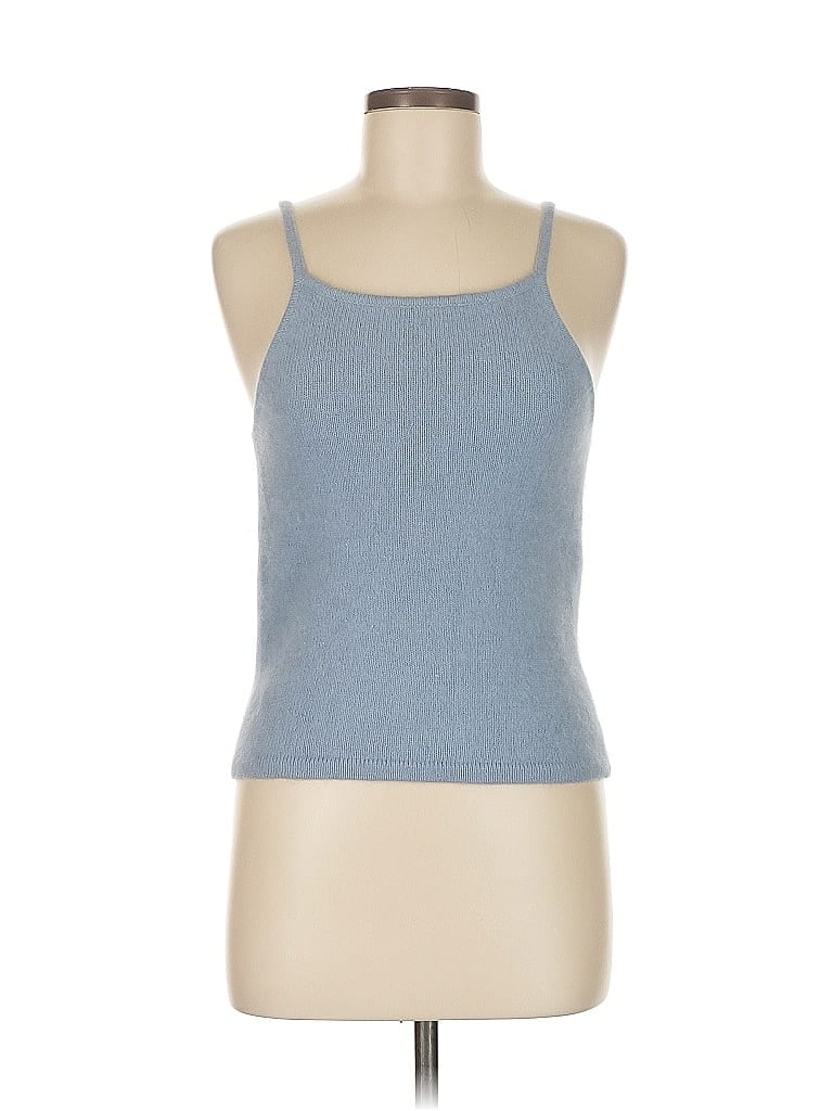 Pre-owned Xhilaration Sleeveless Top Blue Halter Neckline Tops