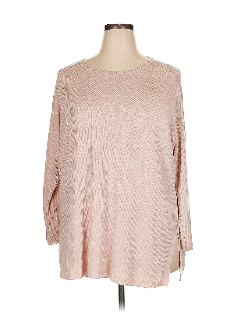 Pre-owned Eileen Fisher Pullover Sweater In Pink