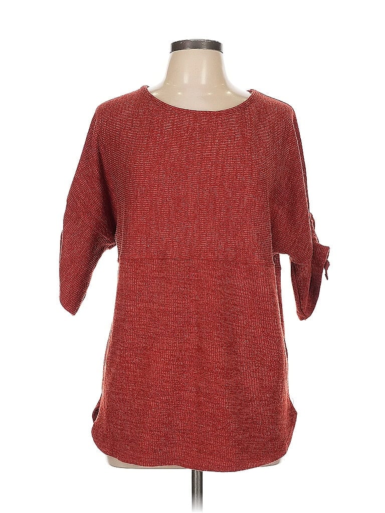 Pre-owned Max Studio Pullover Sweater In Red