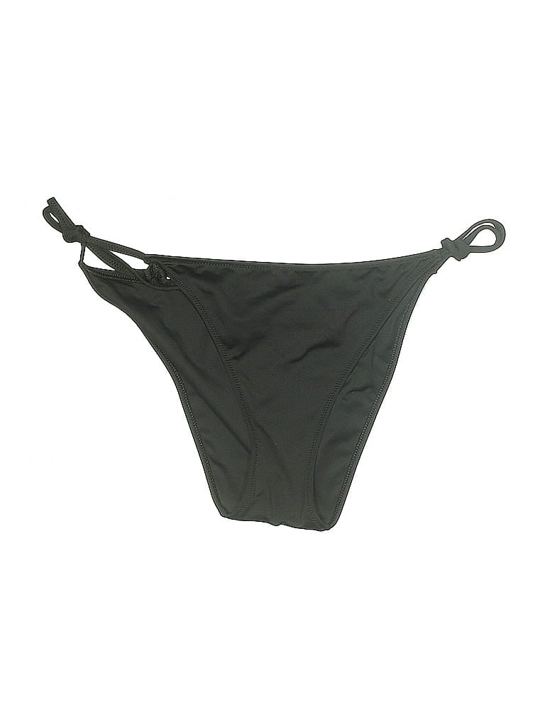 Pre-owned Victoria's Secret Pink Swimsuit Bottoms In Black