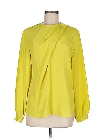 The Fold Long Sleeve Silk Top (view 1)
