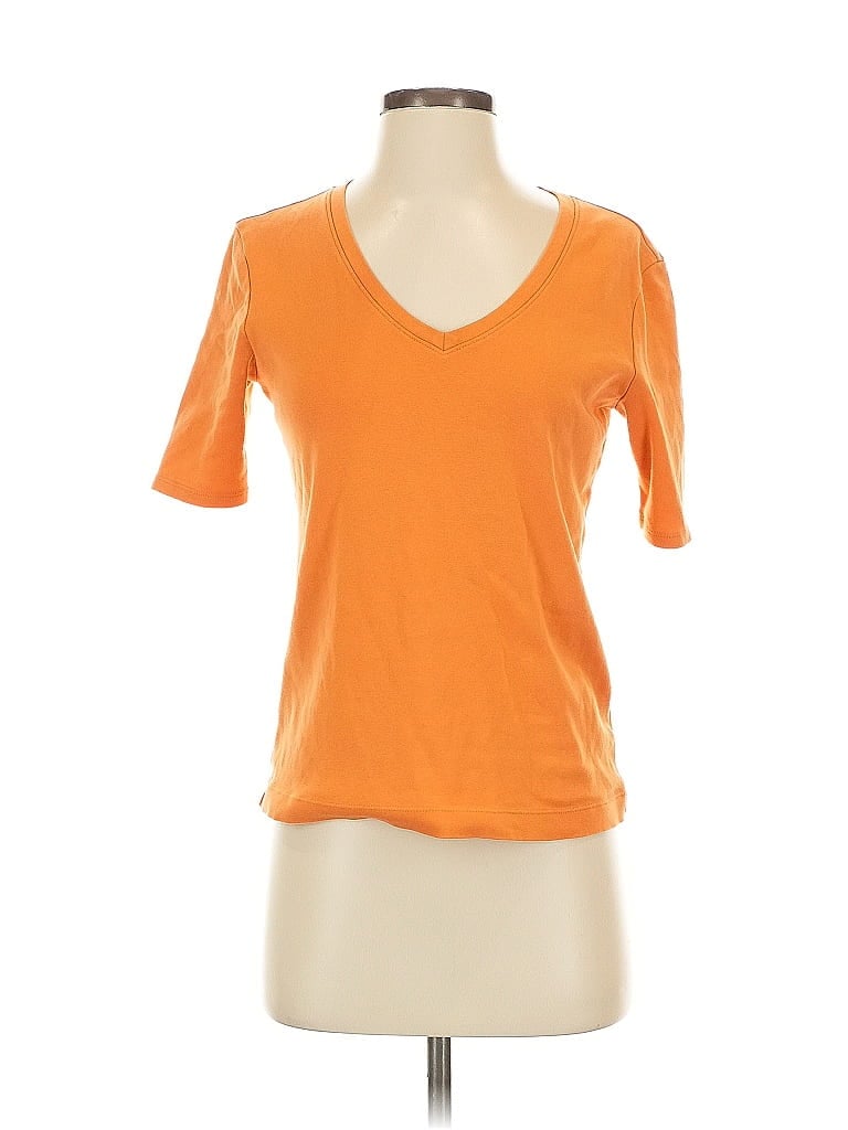 CHICO'S Pre-owned Short Sleeve T-shirt In Orange