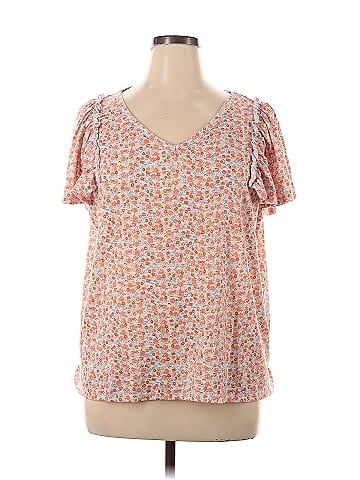 LC Lauren Conrad Short Sleeve Blouse (view 1)