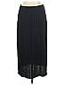 Zara 100% Polyester Black Blue Casual Skirt Size L - photo 1