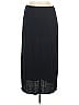 Zara 100% Polyester Black Blue Casual Skirt Size L - photo 2