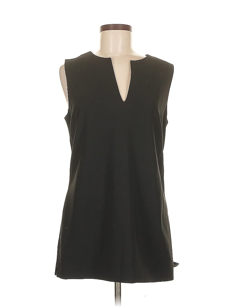 Pre-owned Ann Taylor Sleeveless Blouse In Black