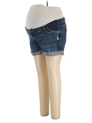 Indigo Blue Denim Shorts (view 1)