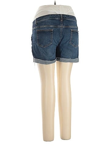 Indigo Blue Denim Shorts (view 2)