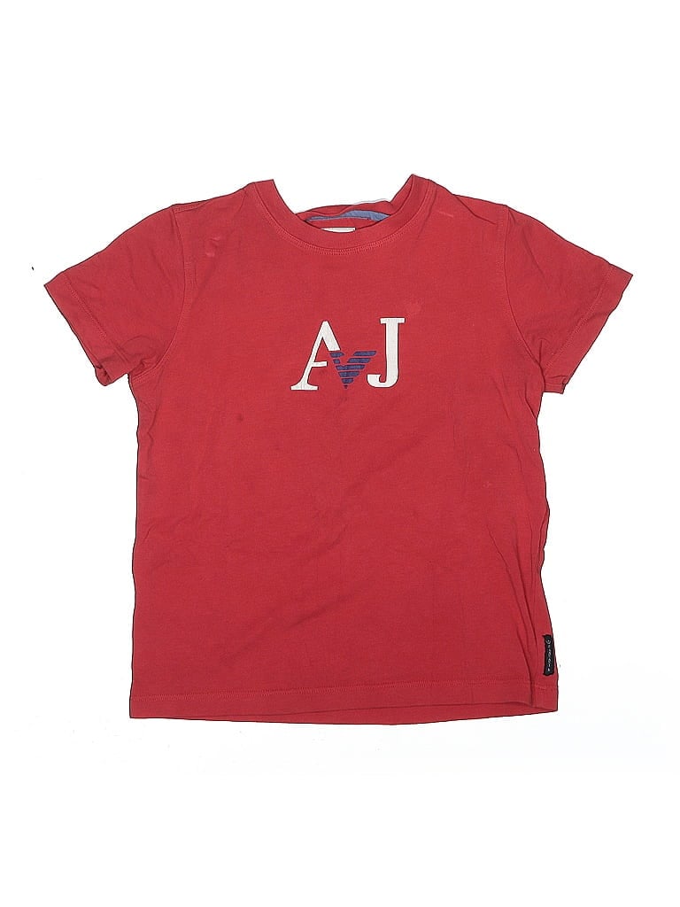 Click to view more detailed imagery on our partner's website Pre-owned Armani Collezioni Kids' Short Sleeve T-shirt In Red