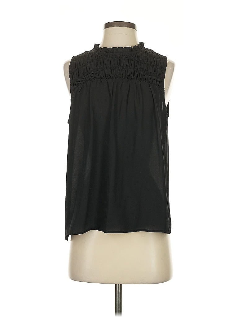 Pre-owned Ann Taylor Factory Sleeveless T-shirt In Black