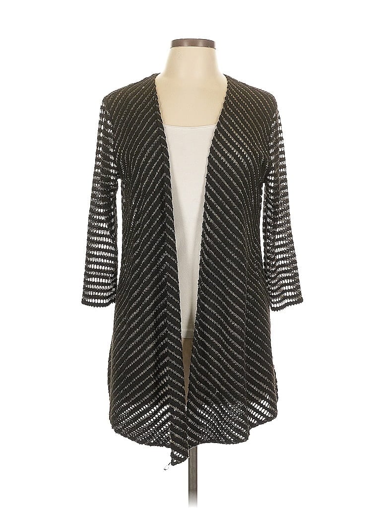 Pre-owned Laura Ashley Cardigan Sweater In Black