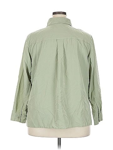White Stag 3/4 Sleeve Button-Down Shirt (view 2)