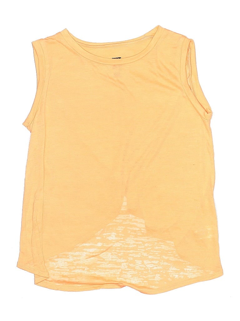 Pre-owned Z By Zella Kids' Sleeveless T-shirt In Yellow