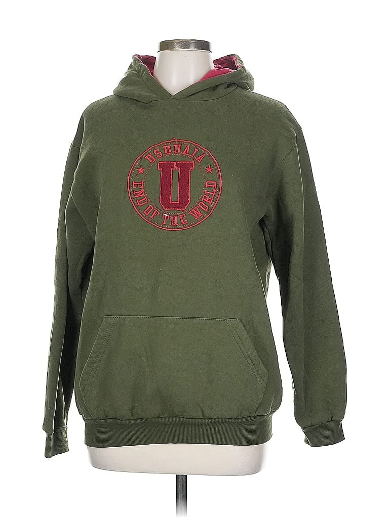 Pre-owned Unbranded Pullover Hoodie In Green