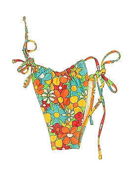 Out From Under Print Black Swimsuit Bottoms Size S