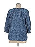 Caffé Marrakesh 100% Rayon Blue 3/4 Sleeve Blouse Size XL - photo 2